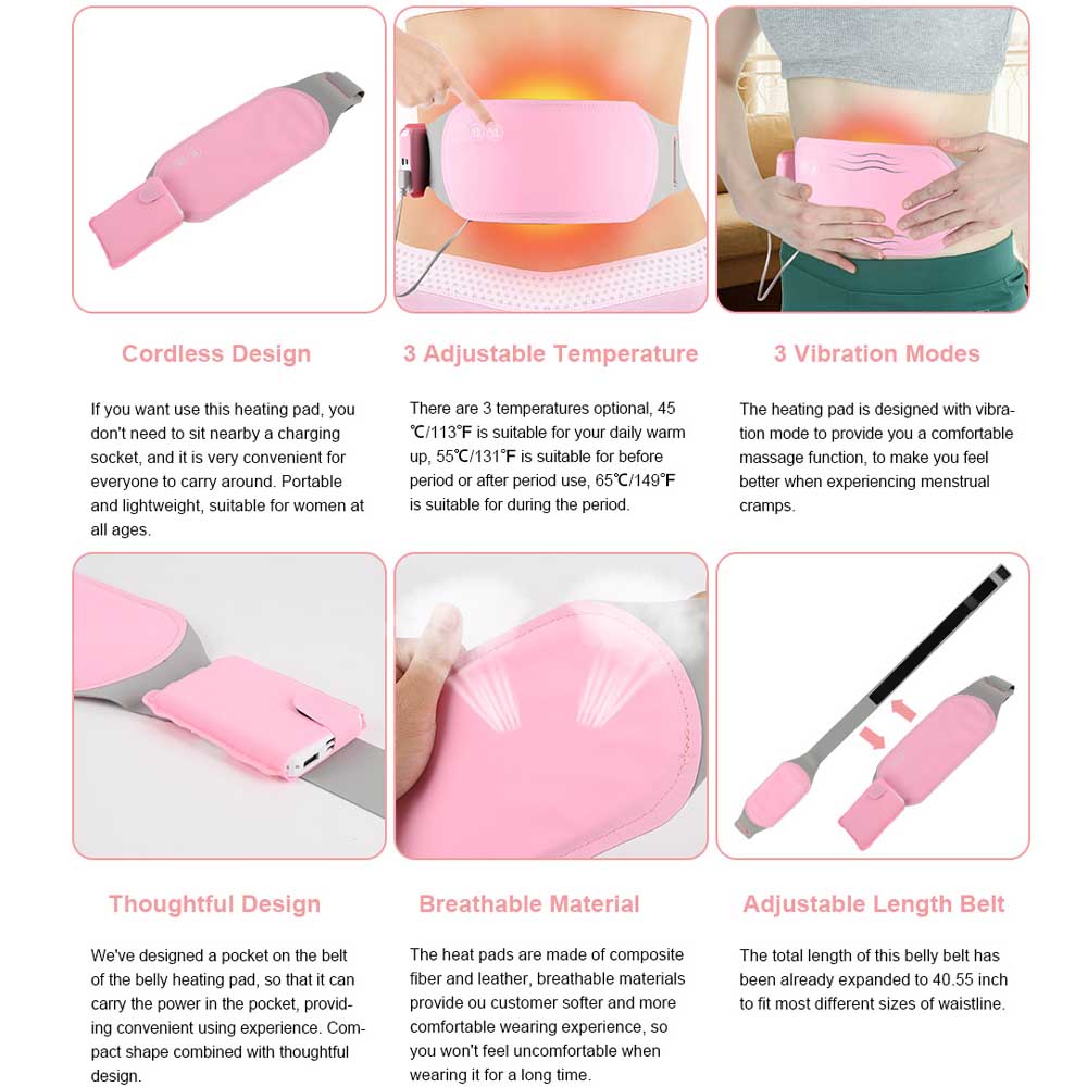 Miniatura 3 de MASAJEADOR TERMICO ALIVIA COLICOS FEM